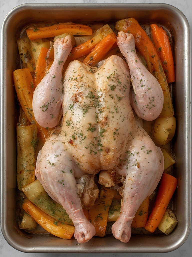 Easy One-pan Roast Chicken and Vegetables