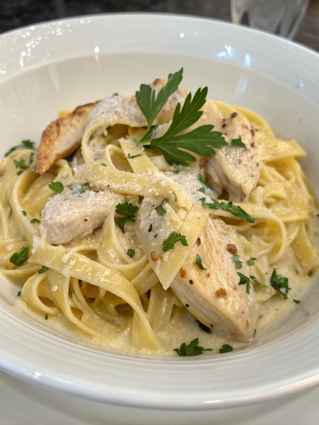 Creamy Chicken Alfredo Pasta