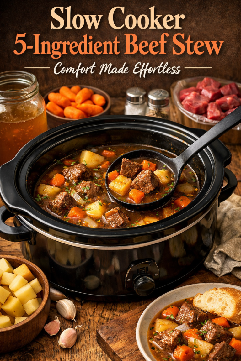 Slow Cooker 5-Ingredient Beef Stew